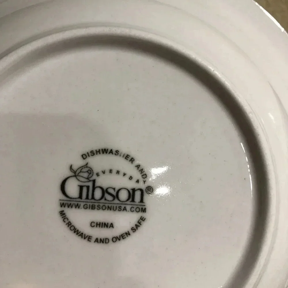 4 Gibson Designs Embossed Fruit Design 8 1/8